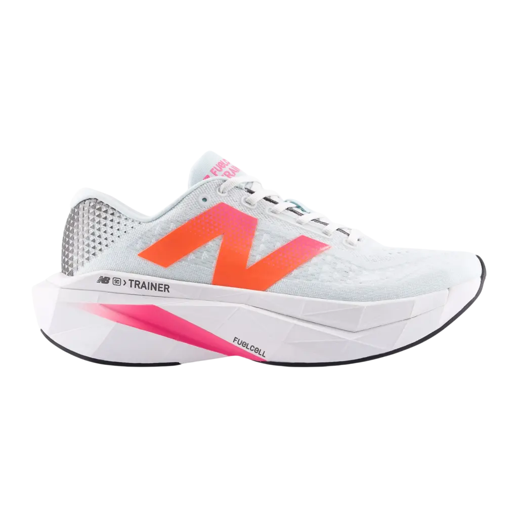New Balance FuelCell SuperComp Trainer v3 White Neon Coral