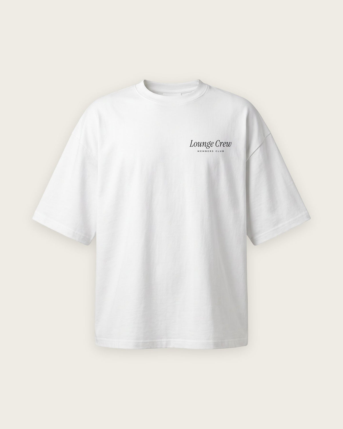 Camiseta Oversized “I Only Hate” — Branco — frente