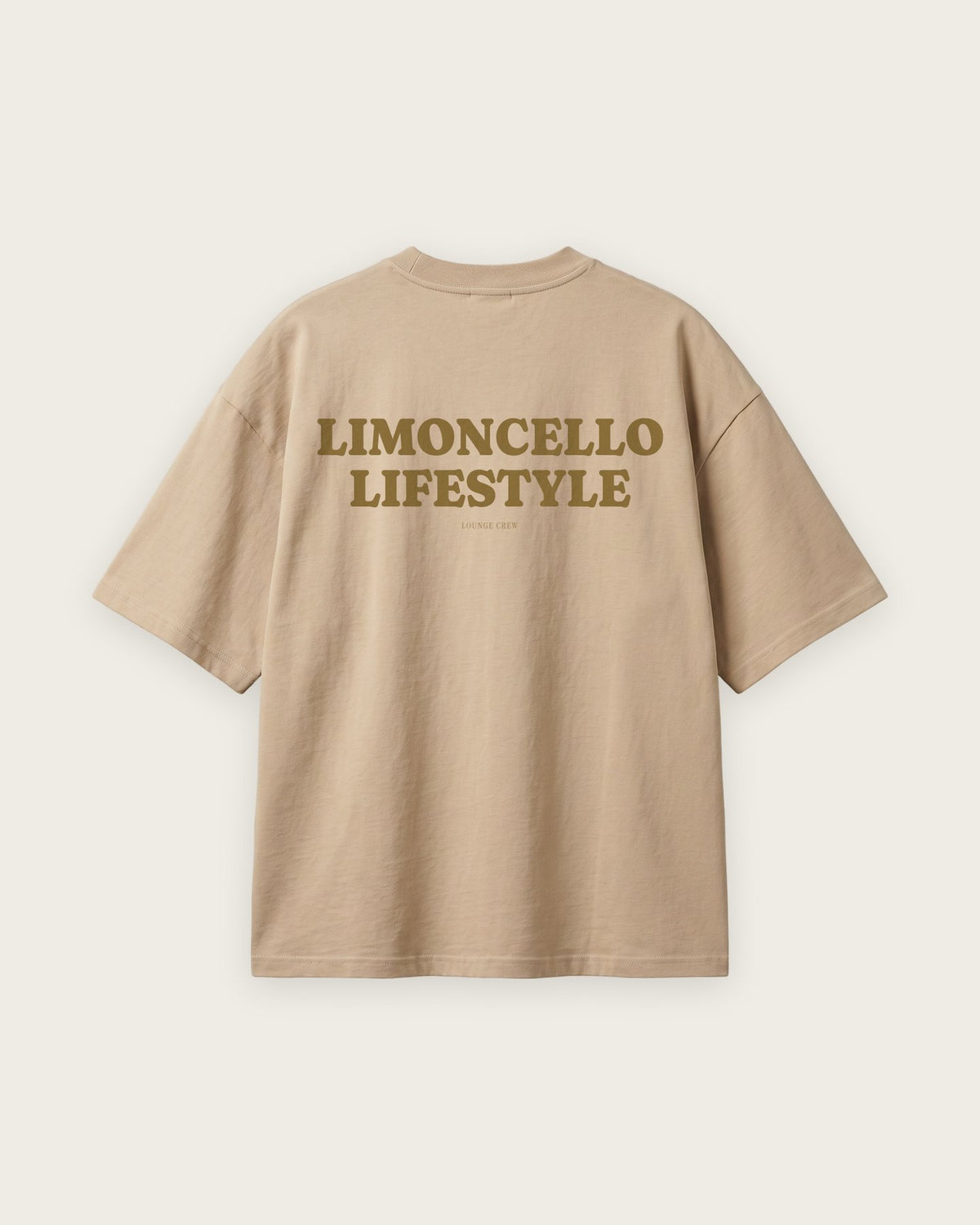 Camiseta Oversized “Limoncello Lifestyle” — Areia