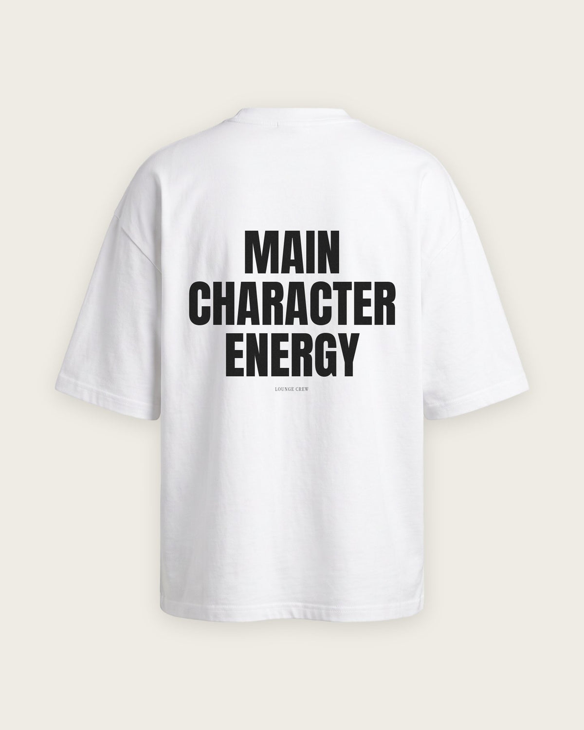 Camiseta Oversized “Main Character Energy” — Branco