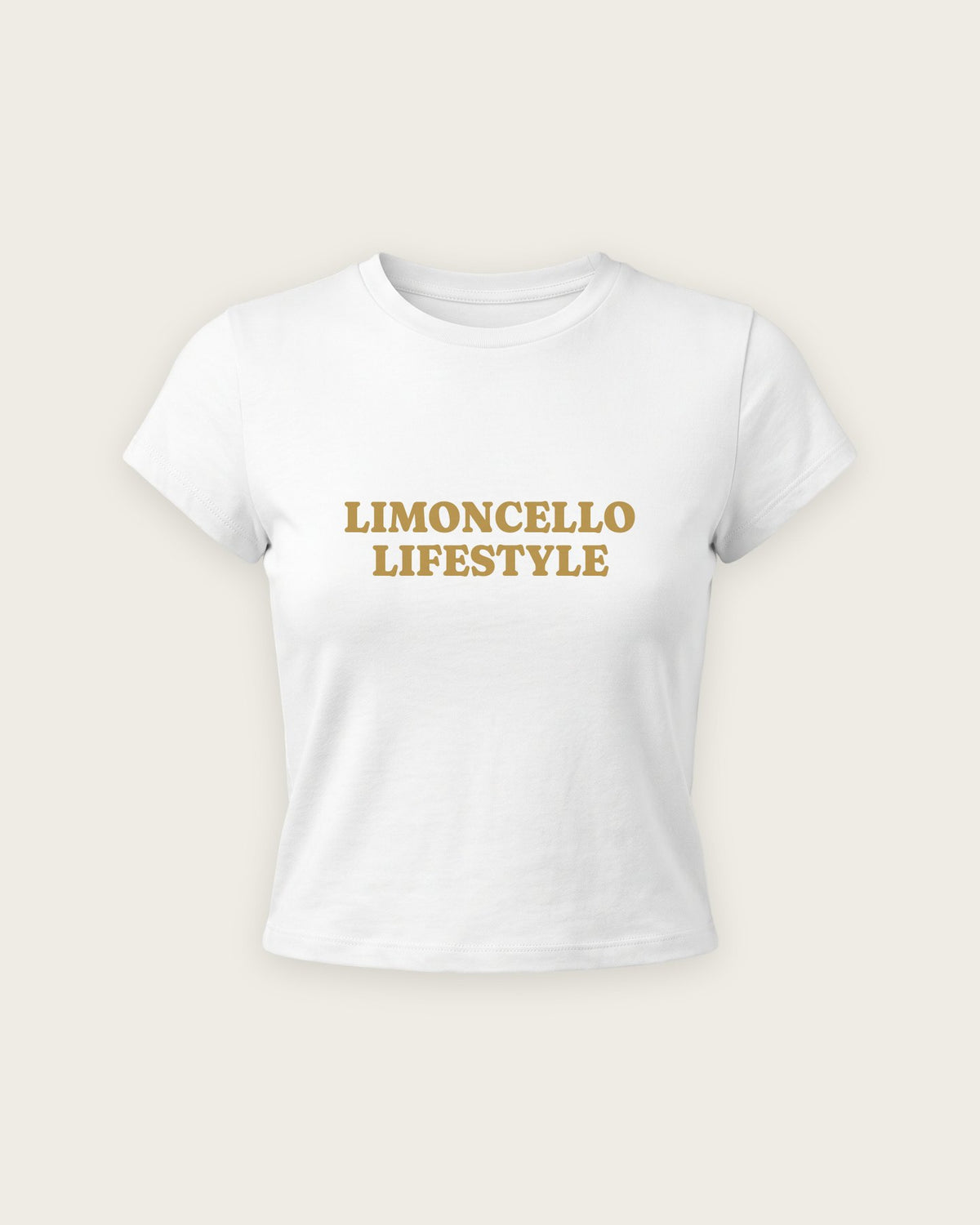 Baby Tee “Limoncello Lifestyle” — Branco