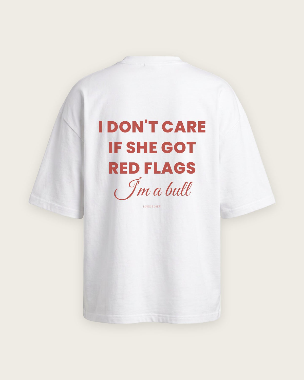 Camiseta Oversized “I'm a Bull” — Branco