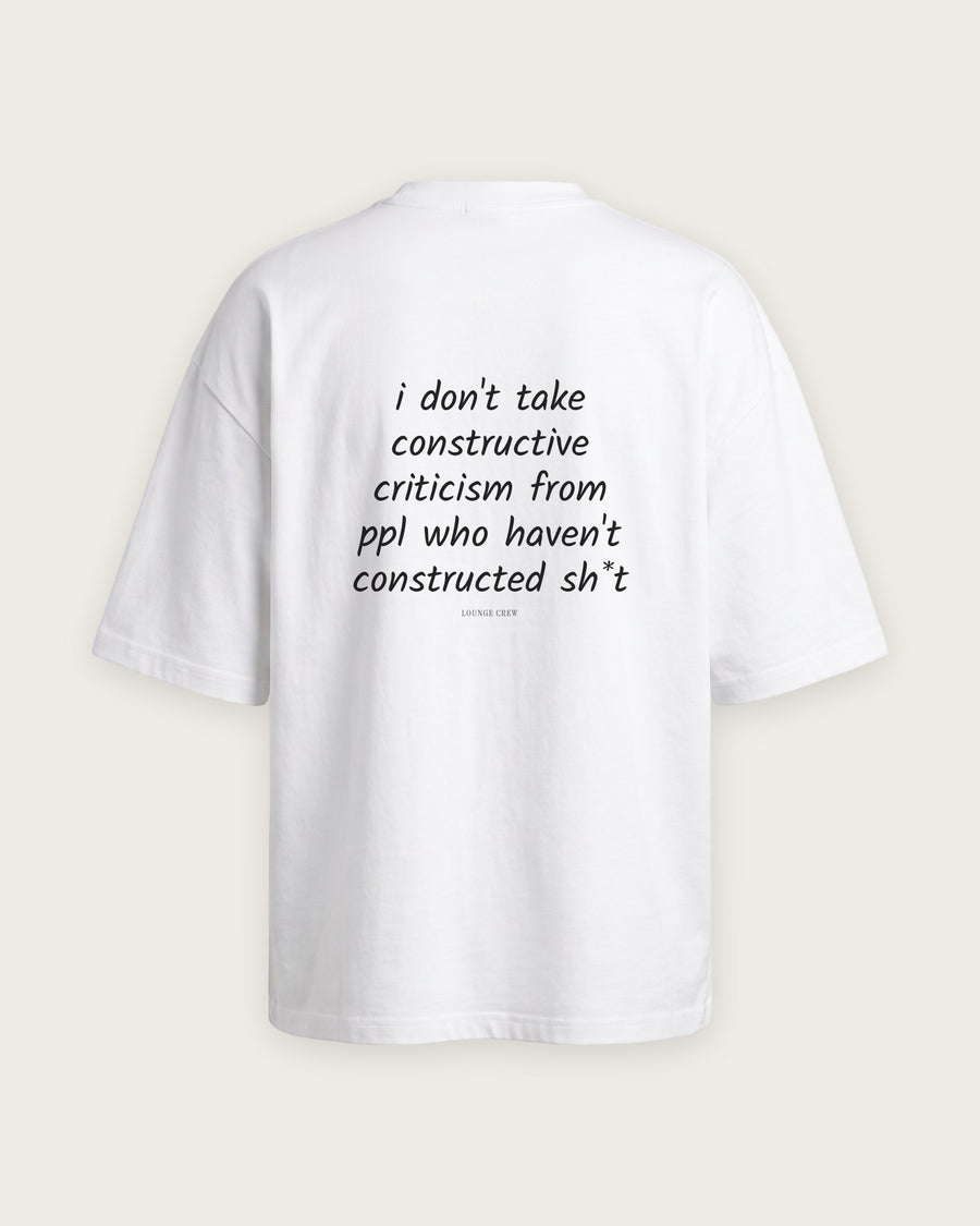 Camiseta Oversized “Constructive Criticism”