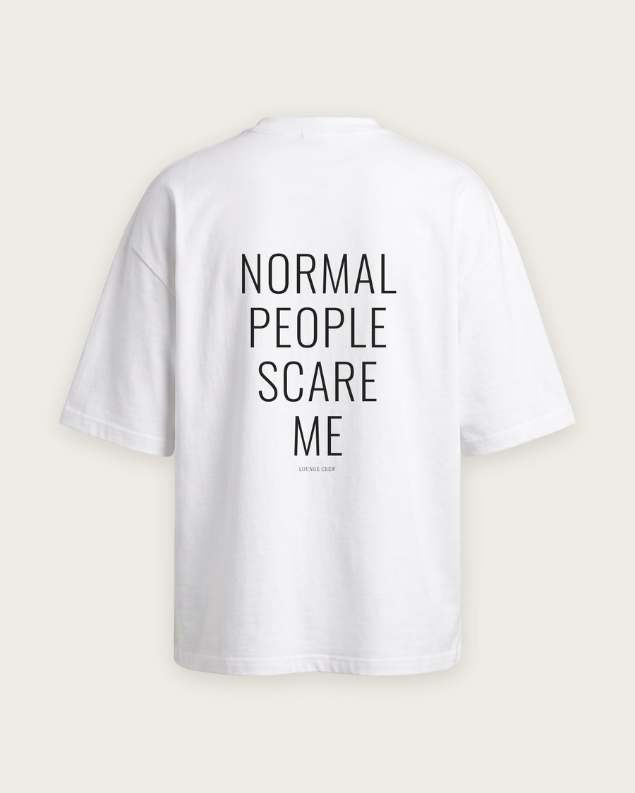 Camiseta Oversized “Normal People Scare Me”