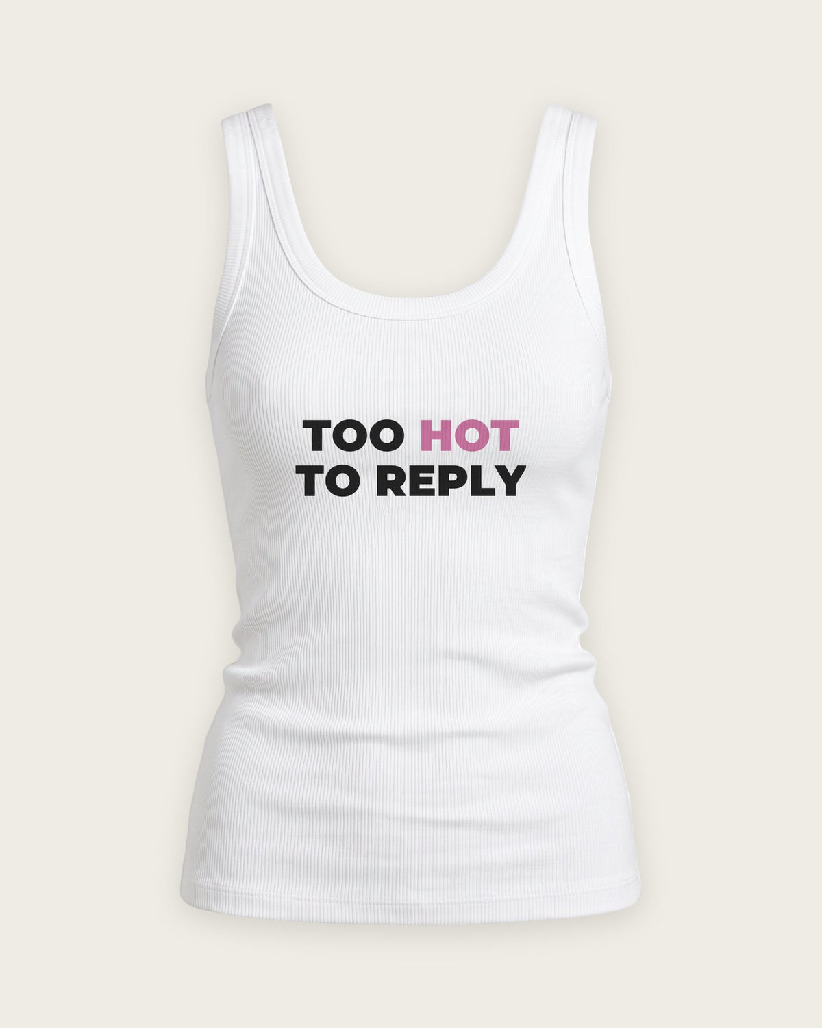 Regata Canelada “Too Hot to Reply” — Branco