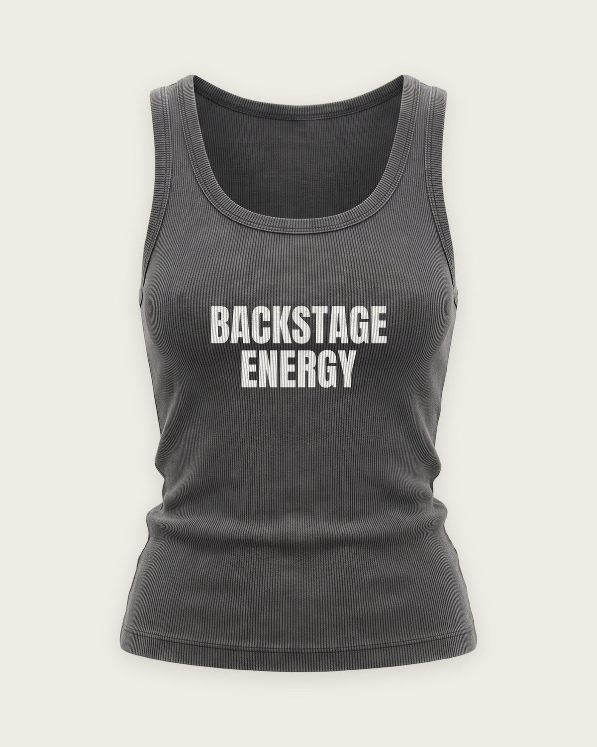 Regata Canelada “Backstage Energy” — Cinza Estonado