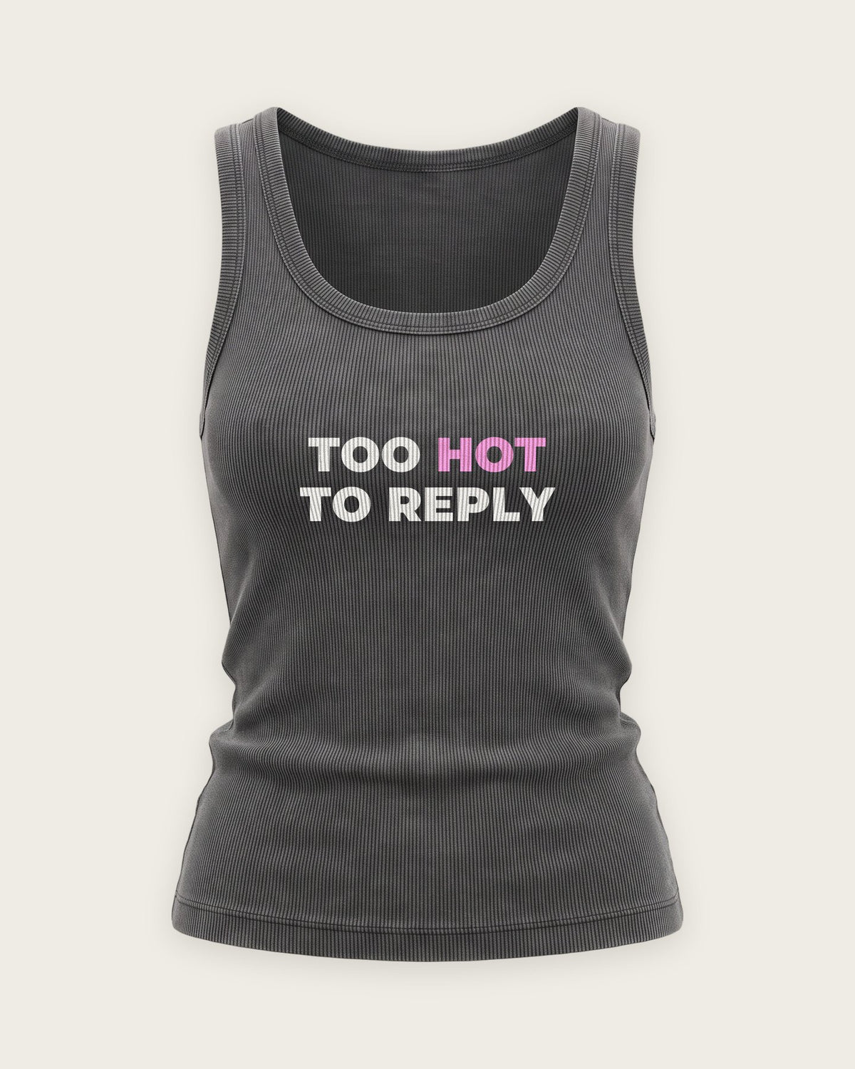 Regata Canelada “Too Hot to Reply” — Cinza Estonado