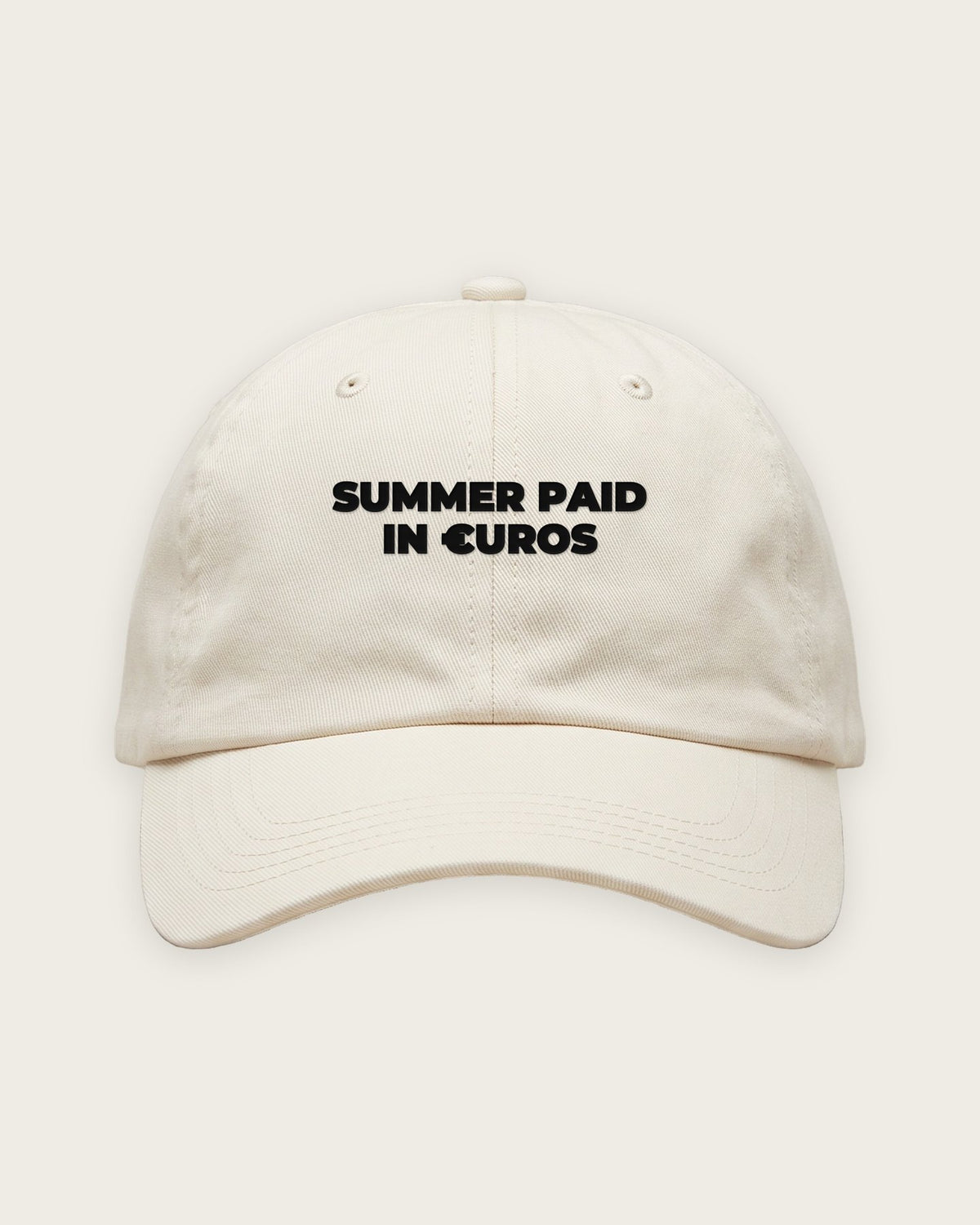 Boné Dad Hat “Summer Paid in Euros” — Off-White