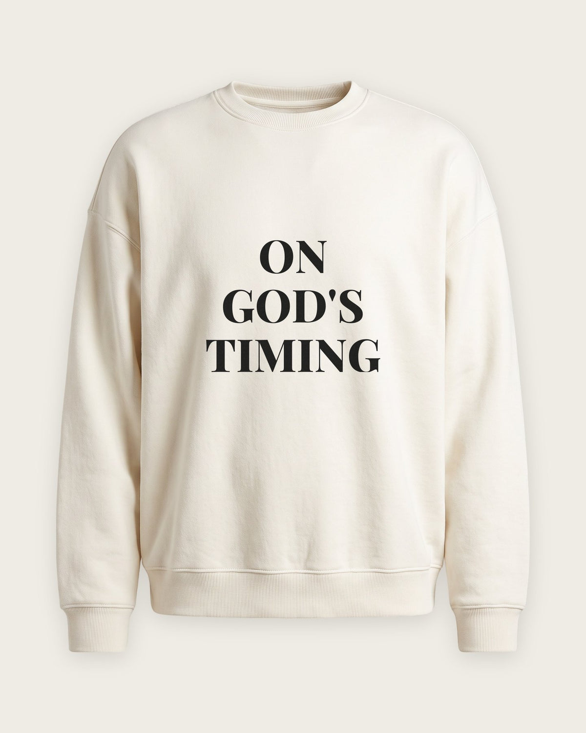Moletom Careca “On God's Timing” — Off-White