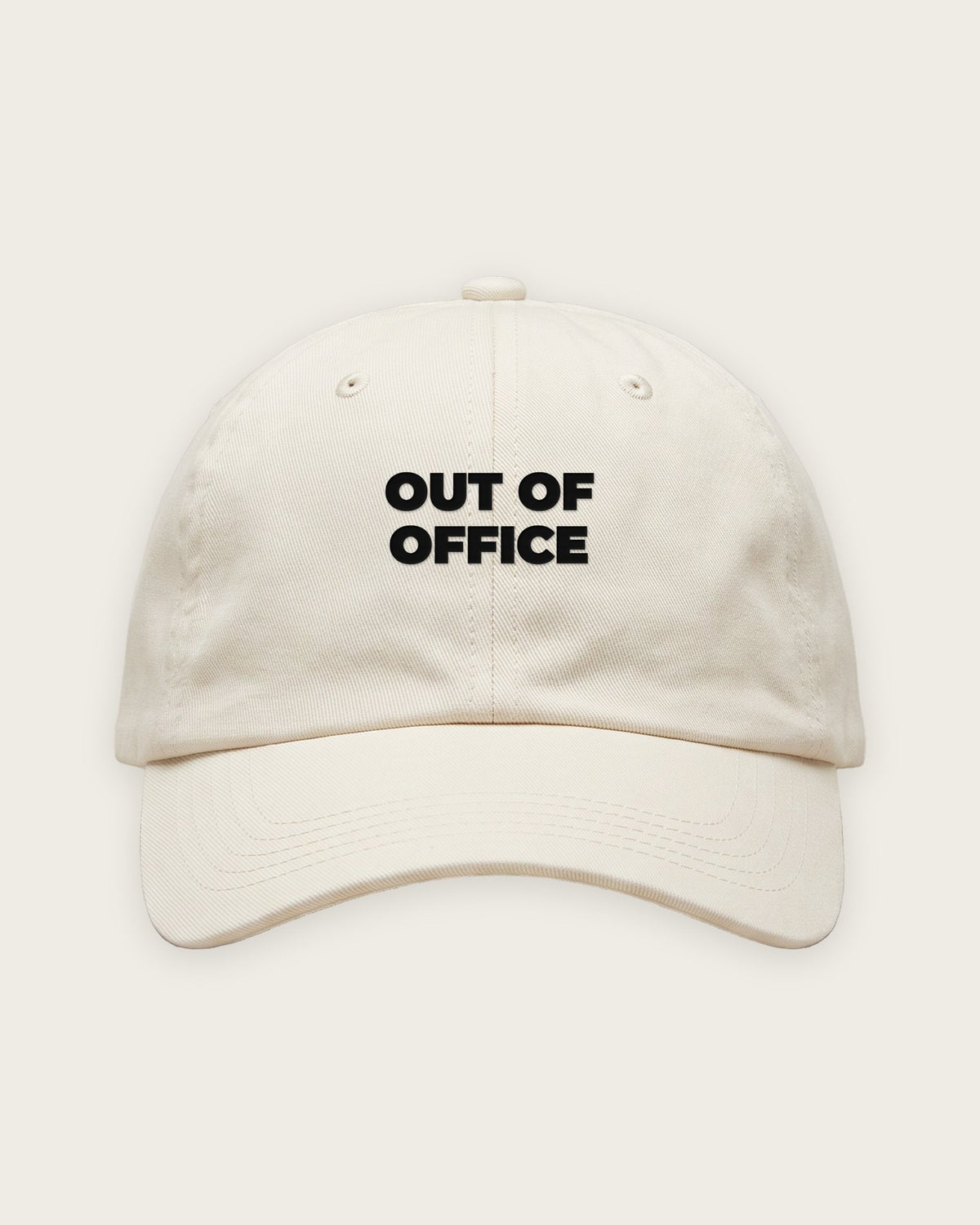 Boné Dad Hat “Out of Office Until September” — Off-White