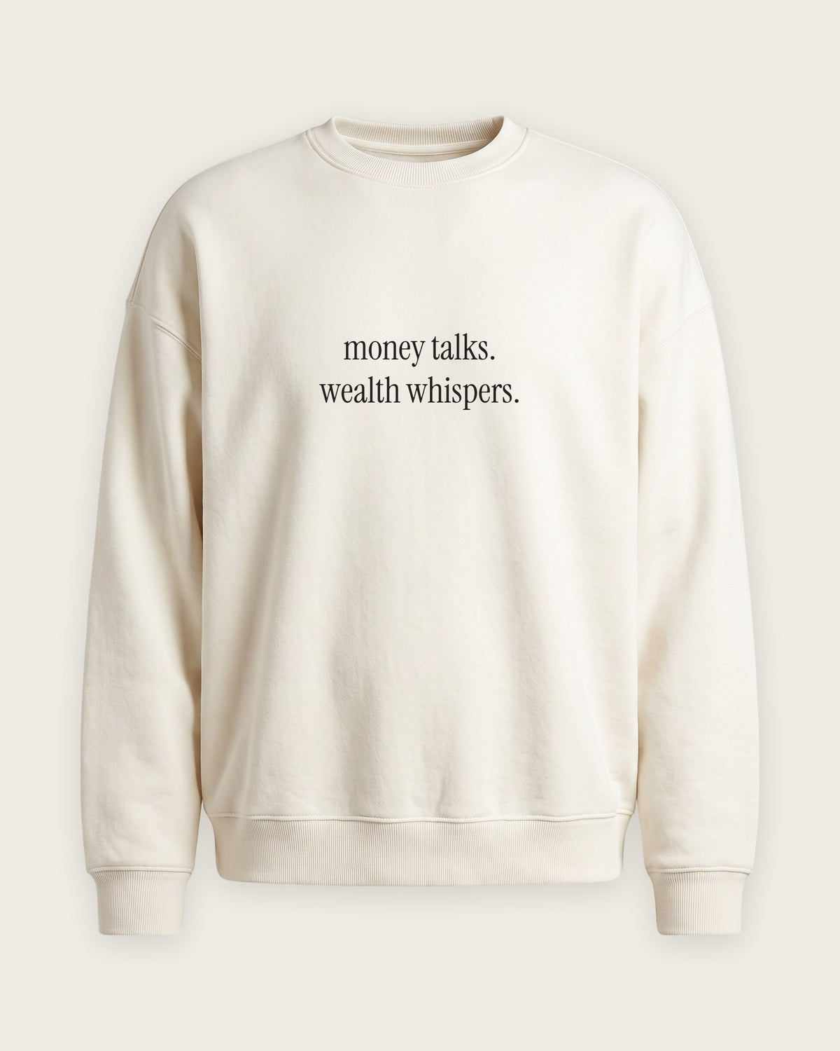 Moletom Careca “Money Talks, Wealth Whispers” — Off-White