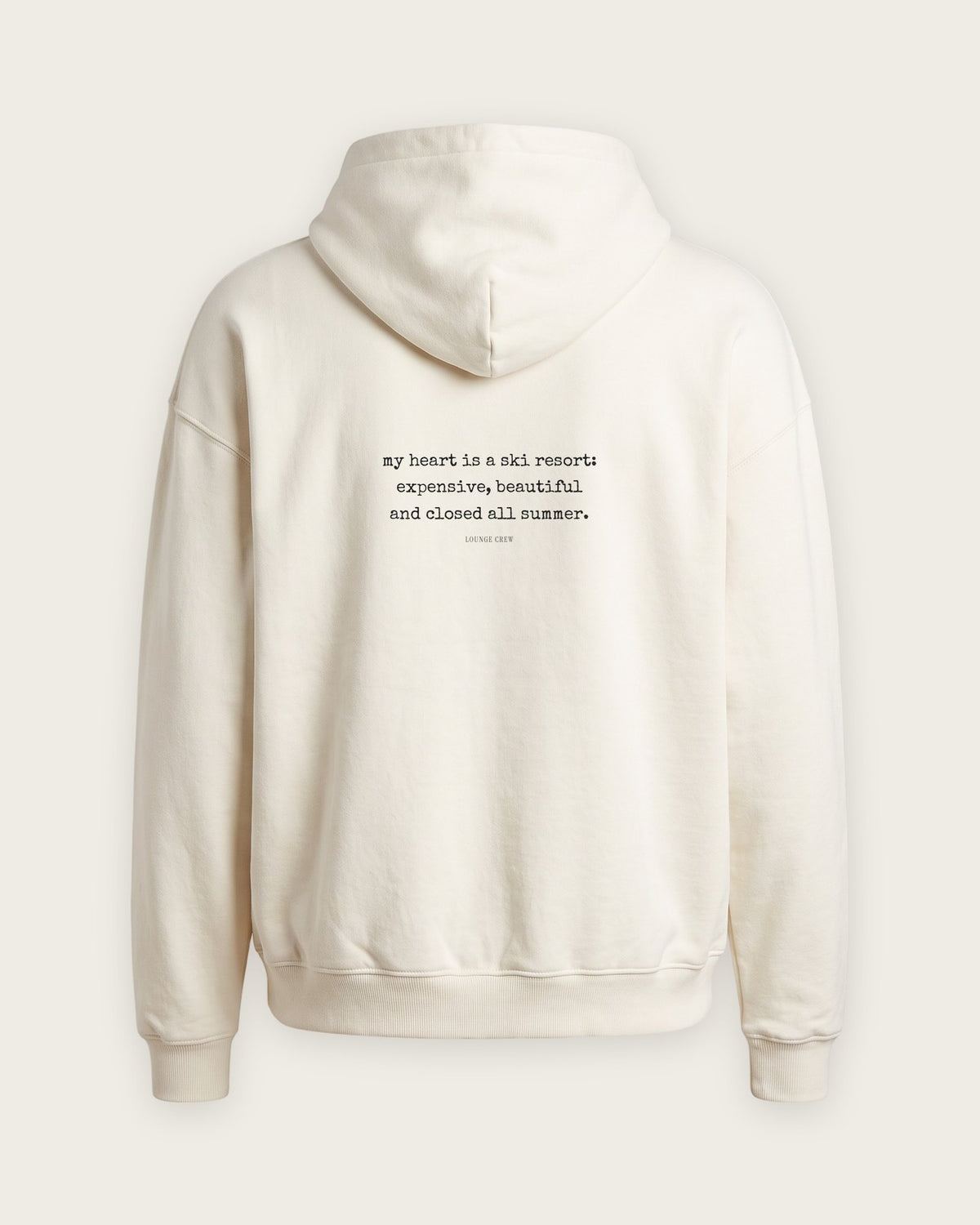 Moletom Oversized “My Heart Is a Ski Resort” — Off-White