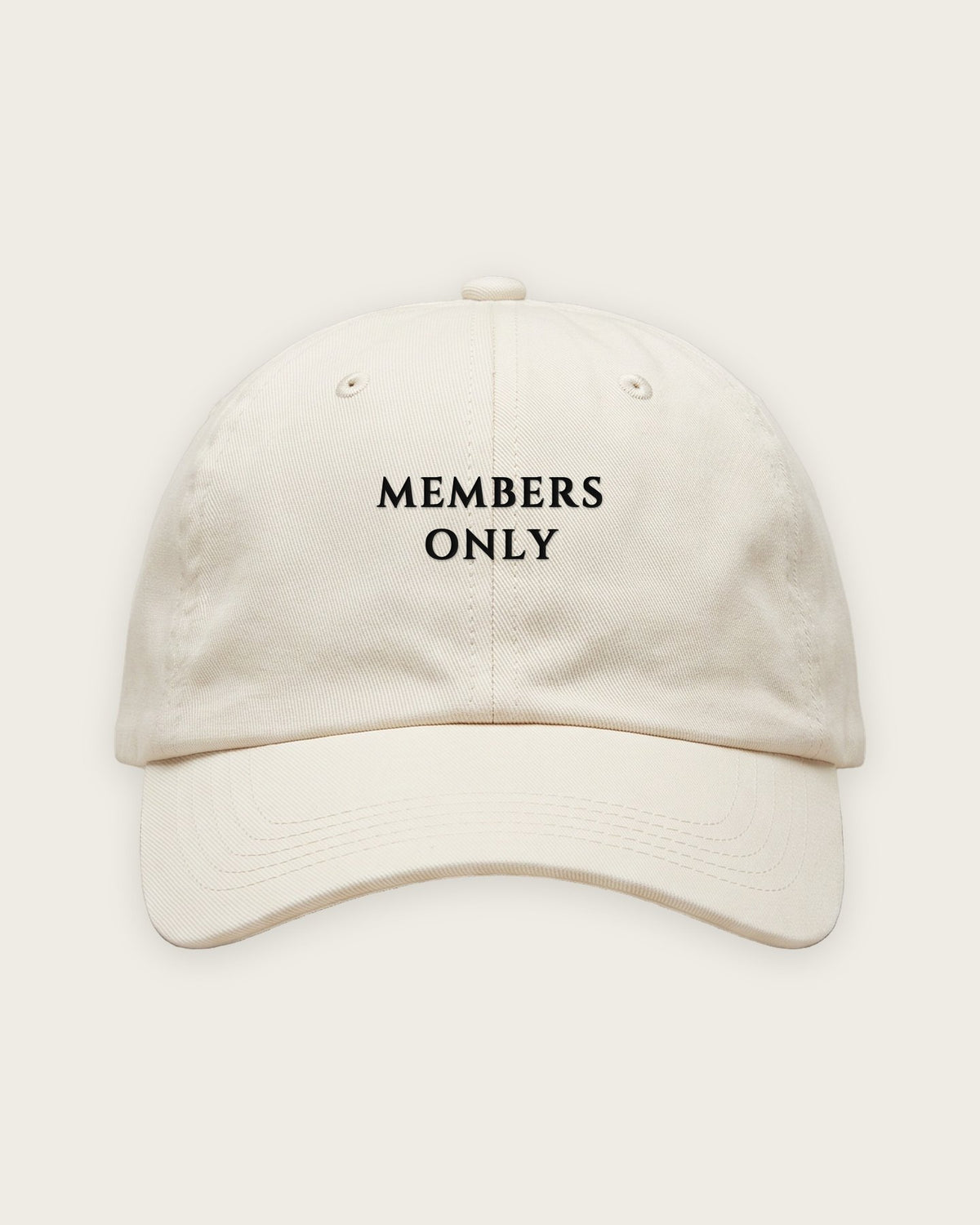 Boné Dad Hat “Members Only” — Off-White