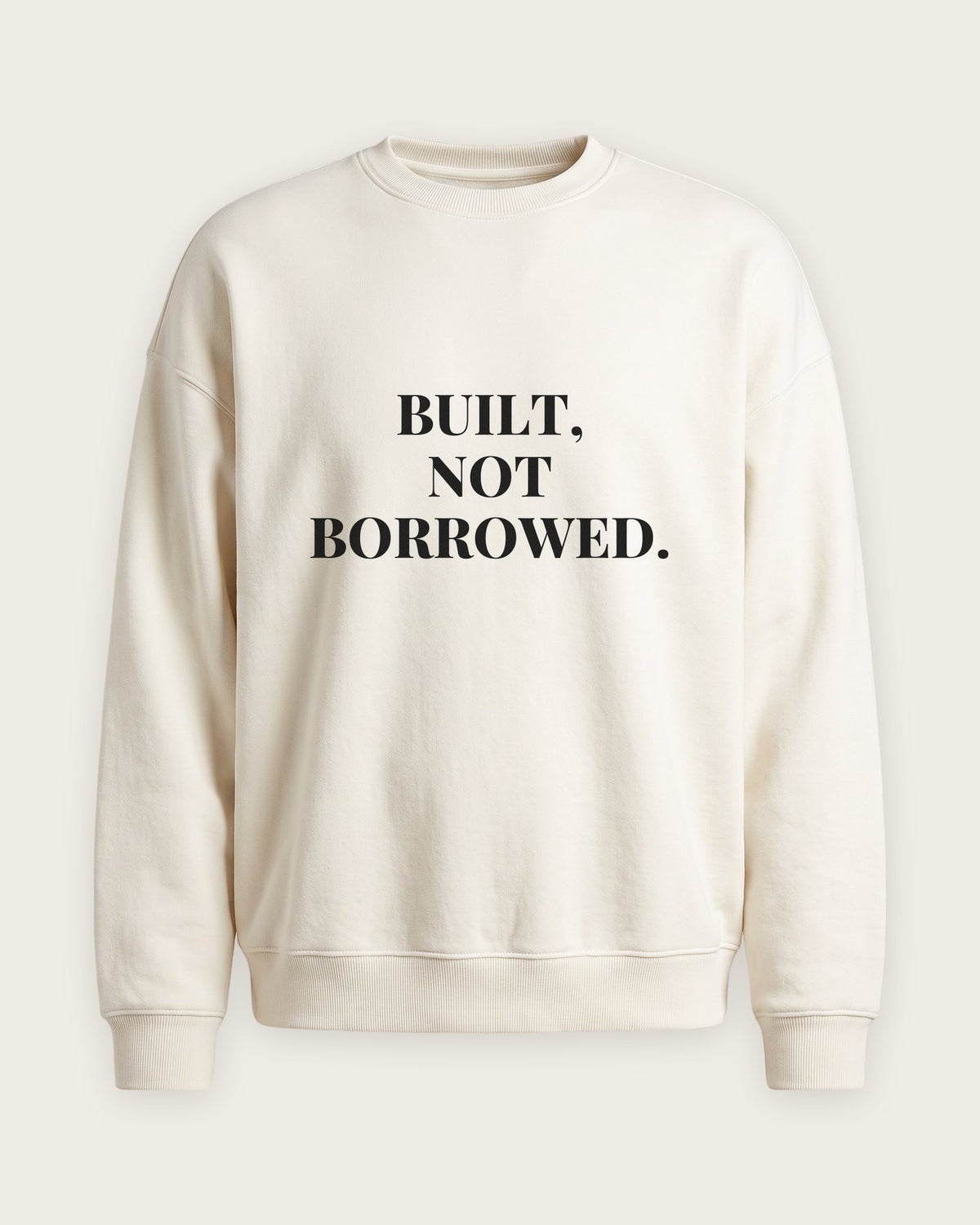 Moletom Careca “Built, Not Borrowed” — Off-White
