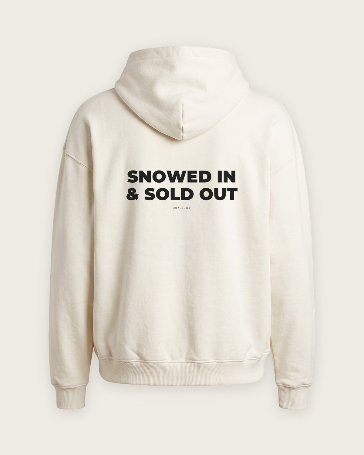Moletom Oversized “Snowed In and Sold Out” — Off-White