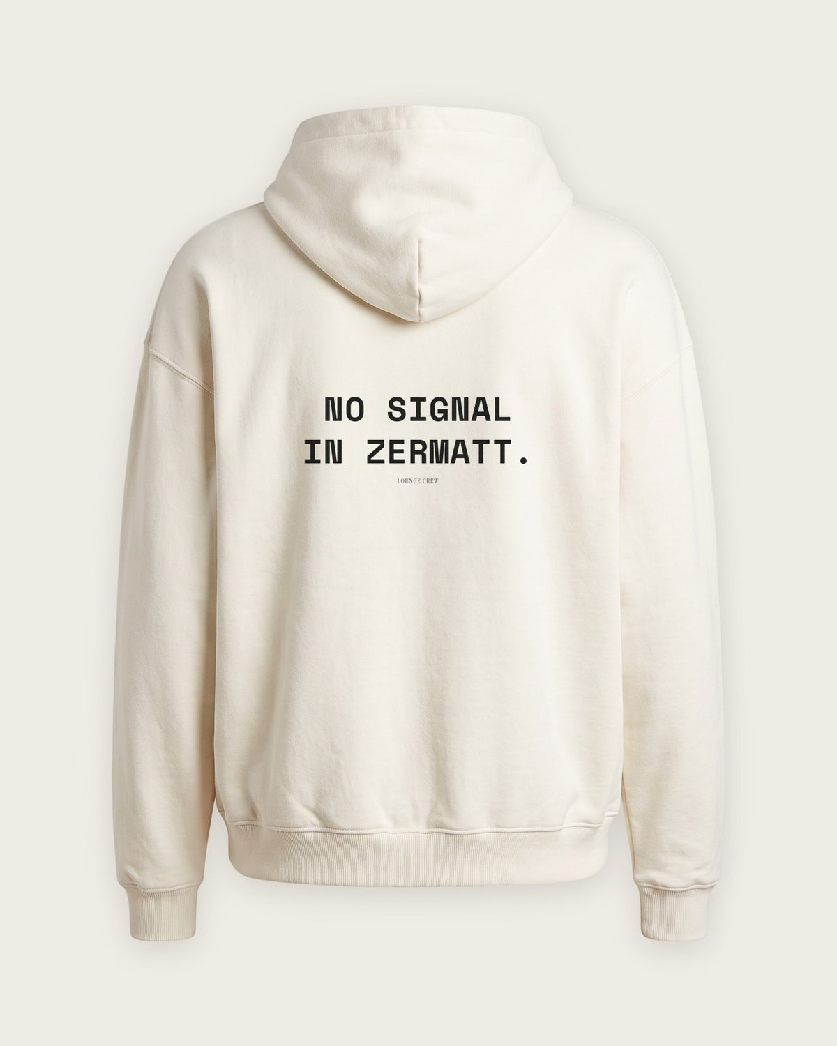 Moletom Oversized “No Signal in Zermatt” — Off-White