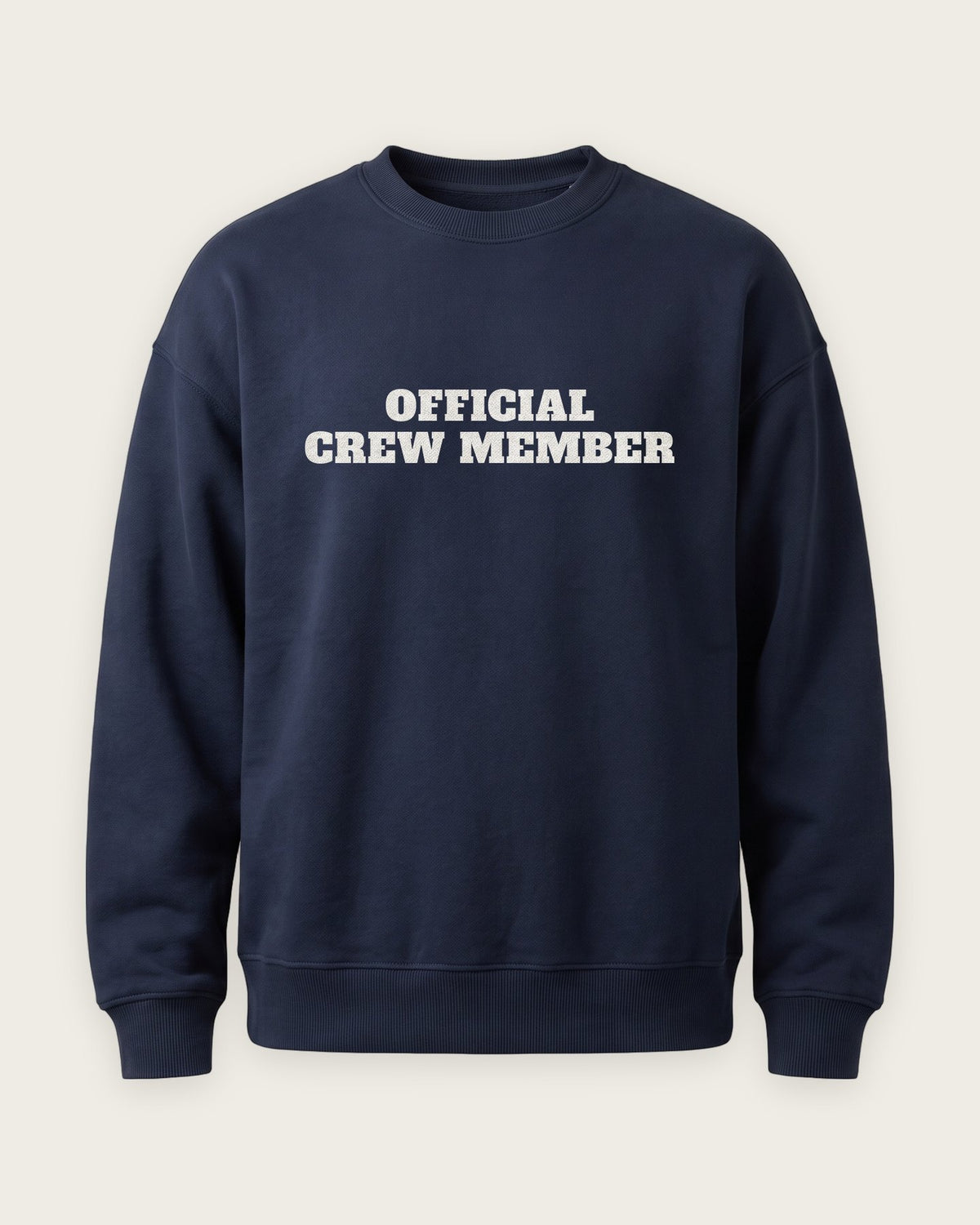 Moletom Careca “Official Crew Member” — Marinho