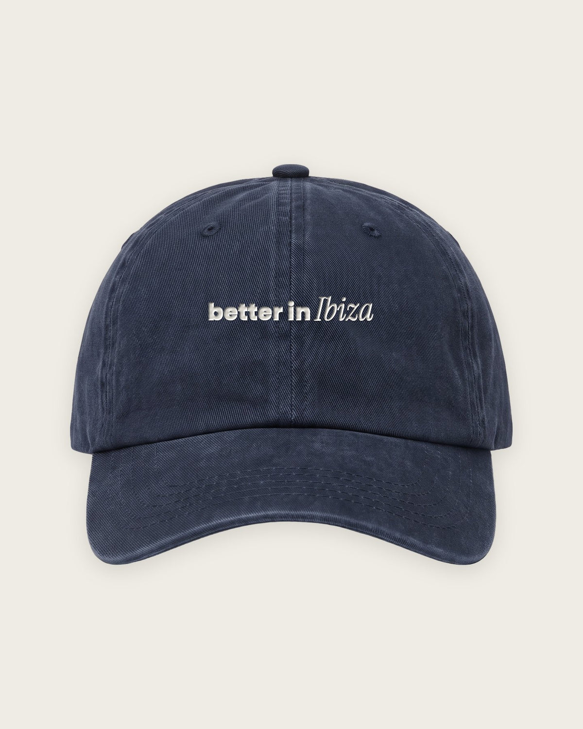 Boné Dad Hat “Better in Ibiza” — Marinho