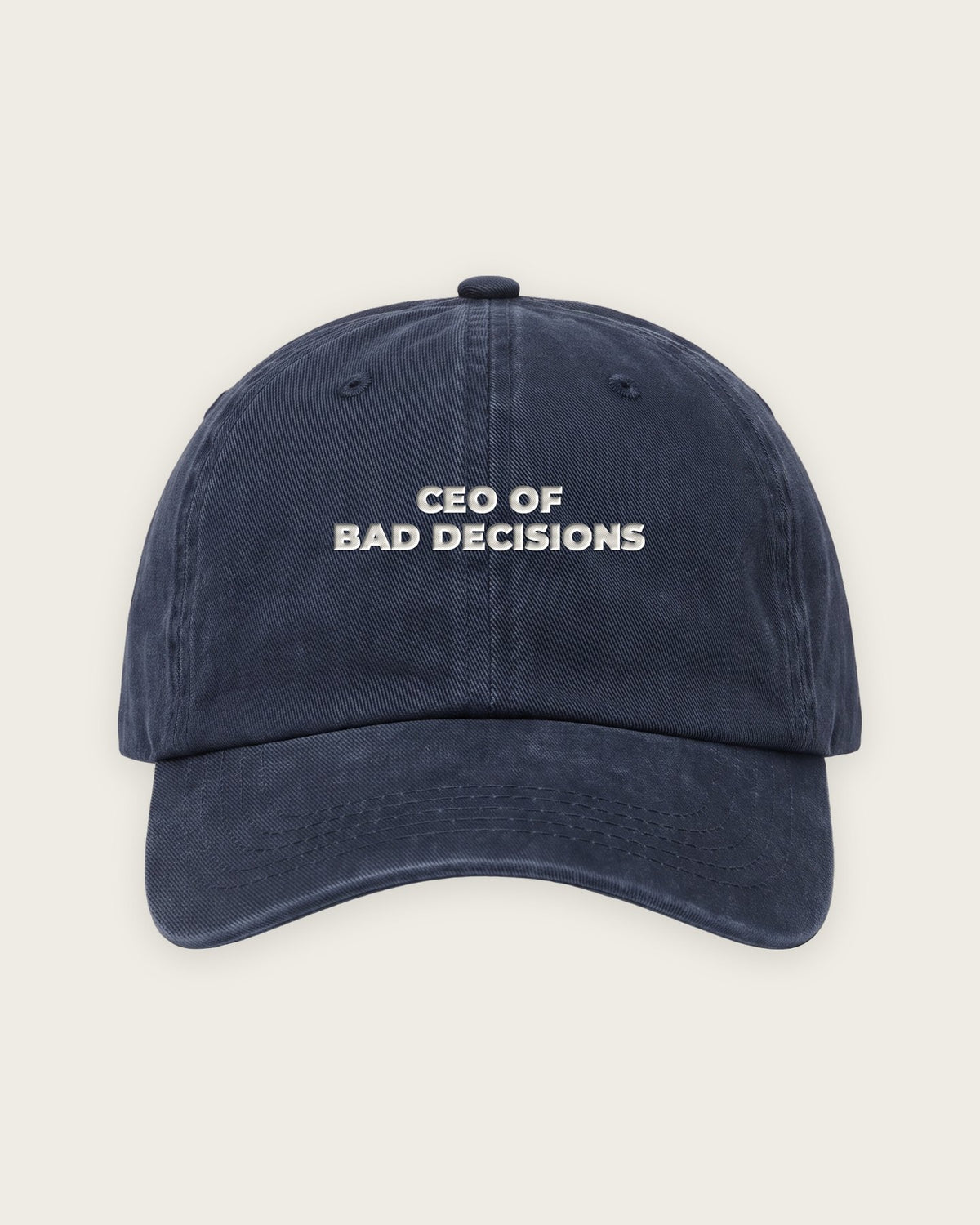 Boné Dad Hat “CEO of Bad Decisions” — Marinho