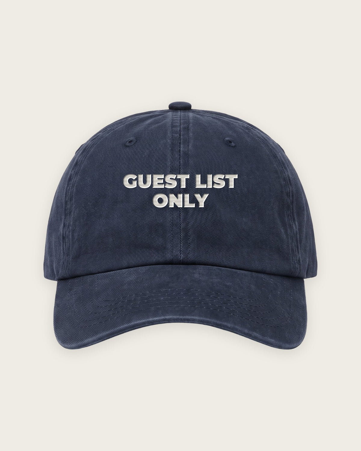 Boné Dad Hat “Guest List Only” — Marinho