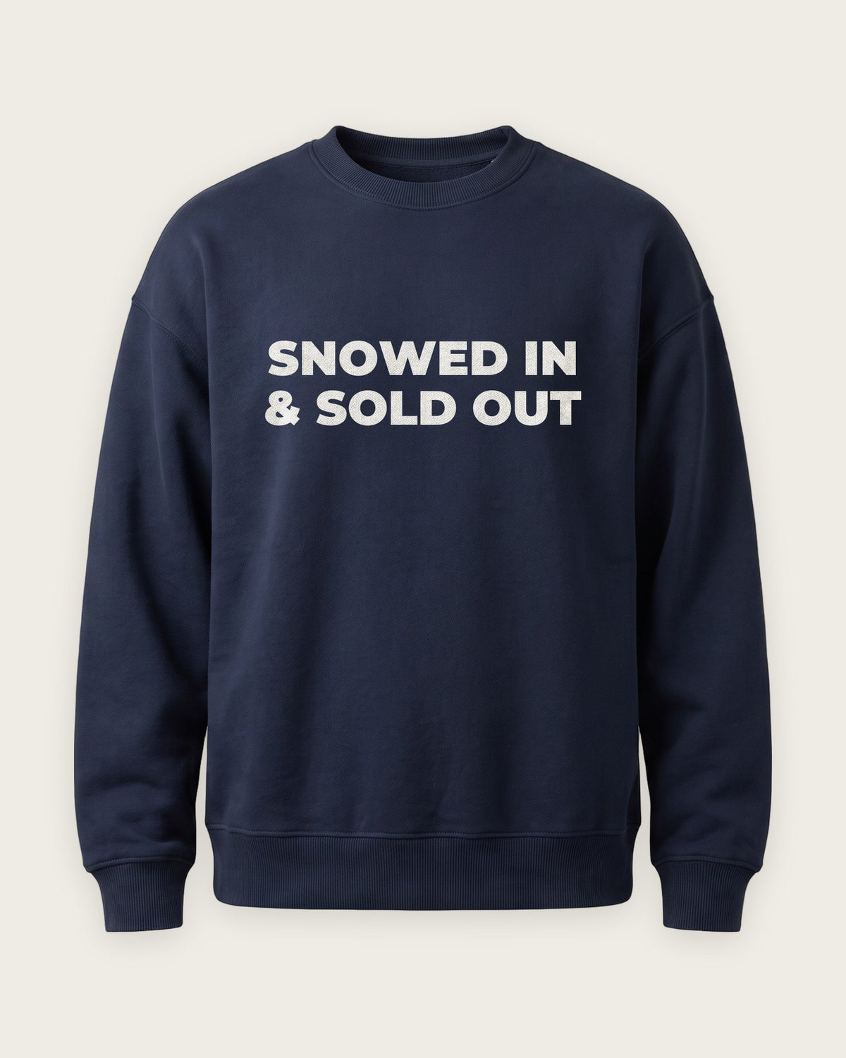 Moletom Careca “Snowed In and Sold Out” — Marinho