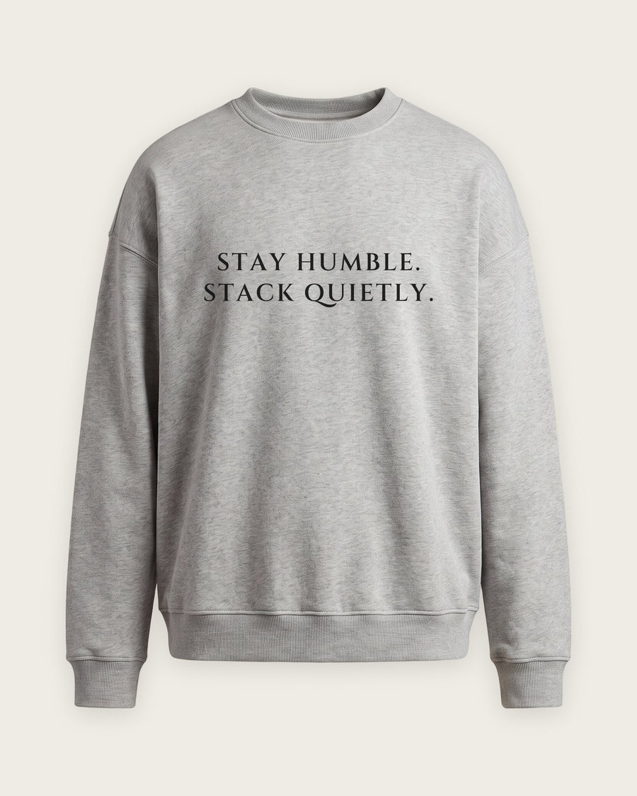 Moletom Careca “Stay Humble, Stack Quietly”