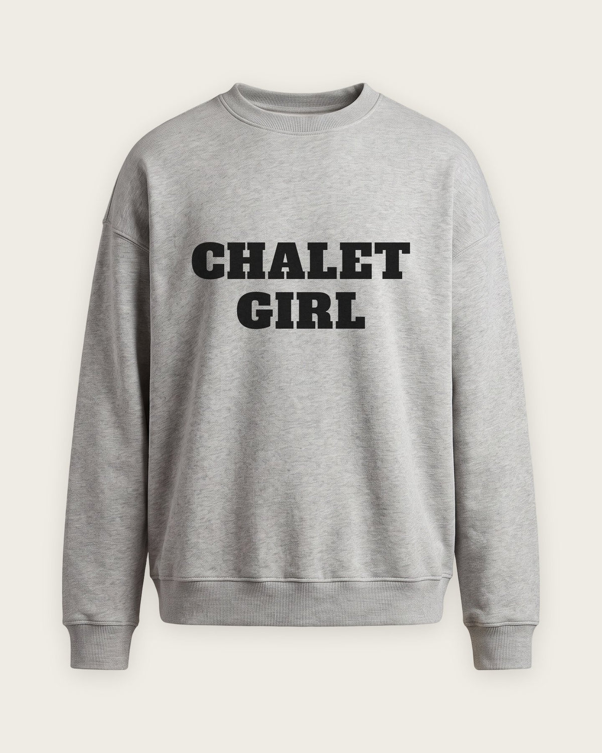 Moletom Careca “Chalet Girl” — Cinza Mescla