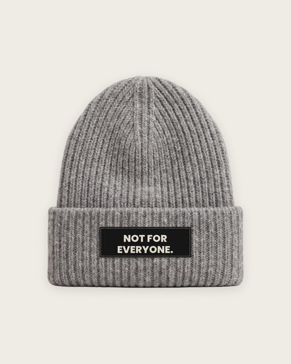 Gorro Canelado “Not for Everyone” — Cinza Mescla