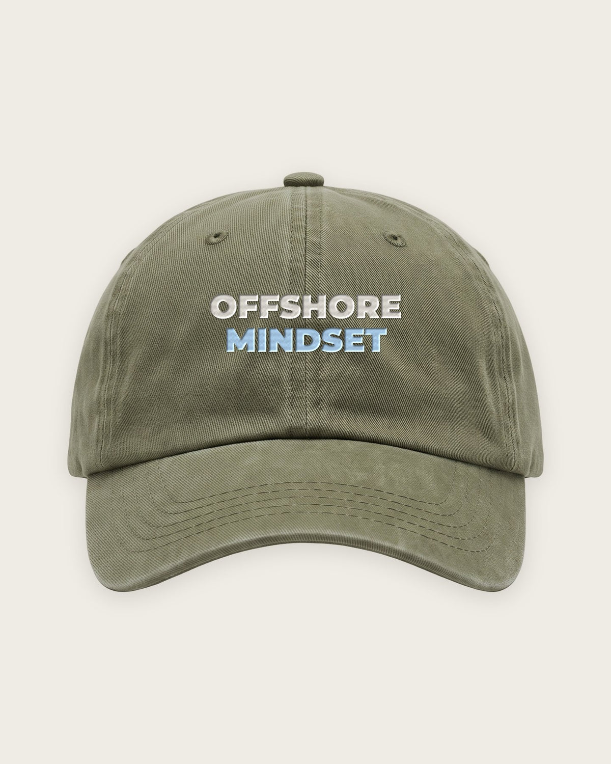 Boné Dad Hat “Offshore Mindset” — Verde Musgo