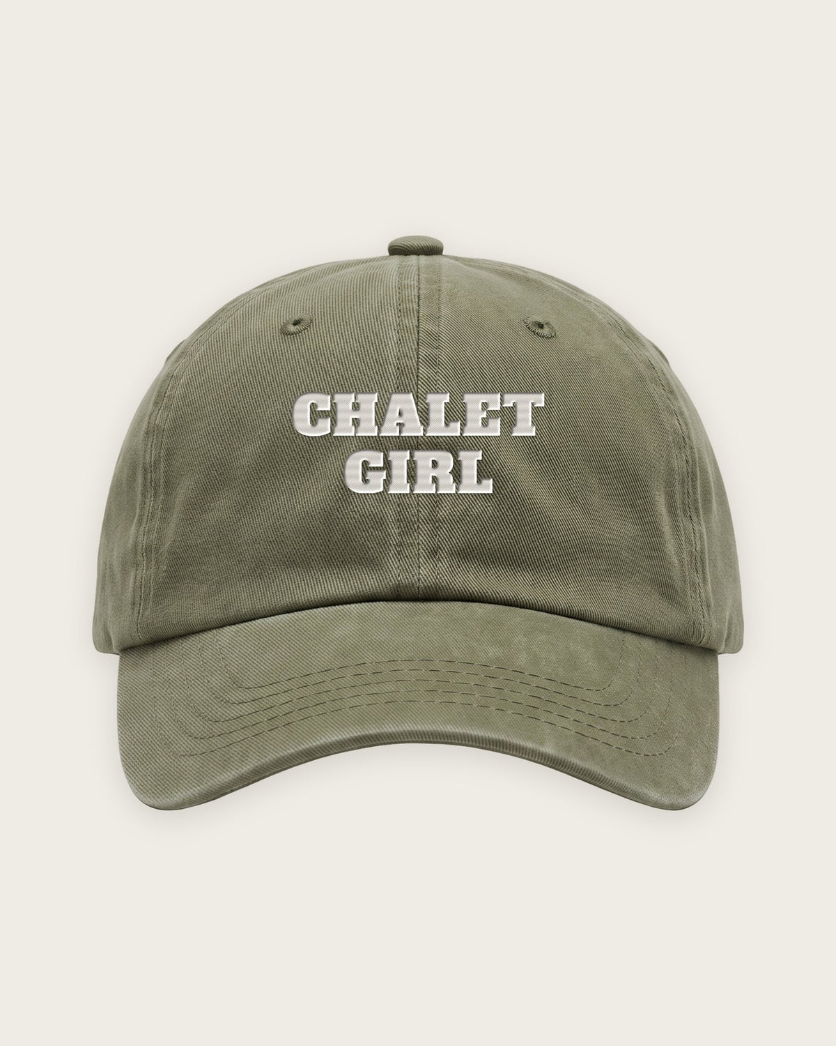 Boné Dad Hat “Chalet Girl” — Verde Musgo