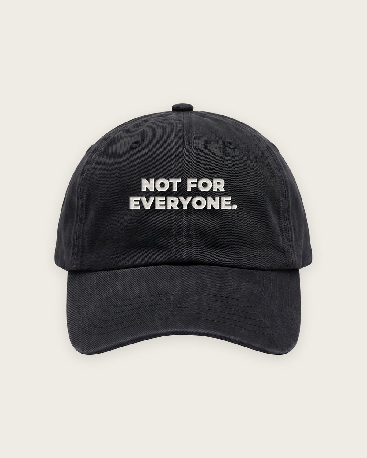 Boné Dad Hat “Not for Everyone” — Preto