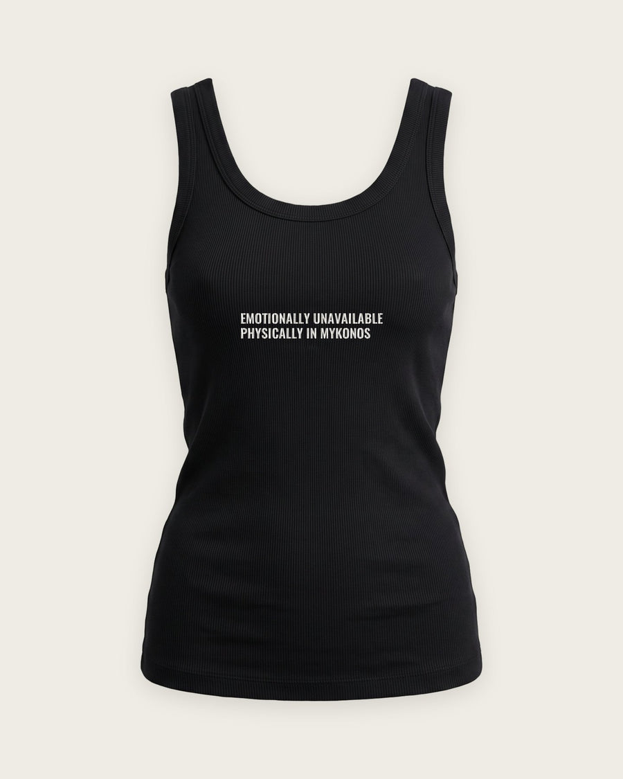 Regata Canelada “Emotionally Unavailable, Physically in Mykonos”