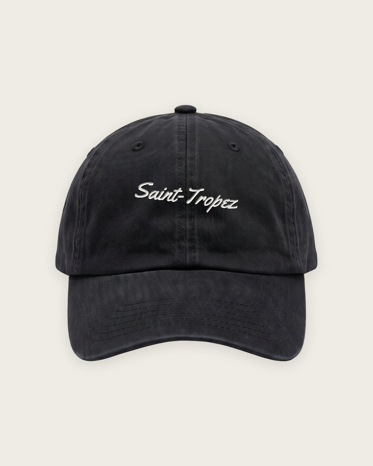 Boné Dad Hat “Saint-Tropez Is a State of Mind” — Preto