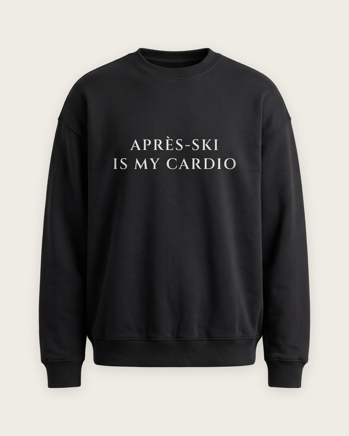 Moletom Careca “Après-Ski Is My Cardio” — Preto