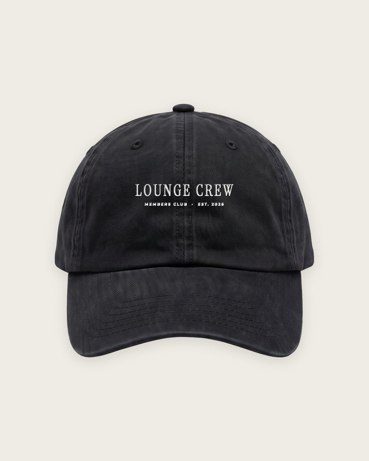 Boné Dad Hat “Lounge Crew” — Preto