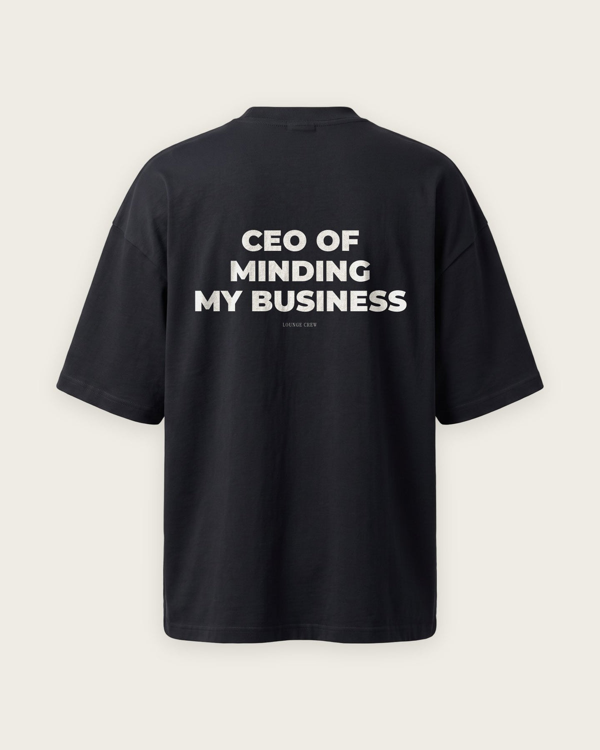 Camiseta Oversized “CEO of Minding My Business” — Preto