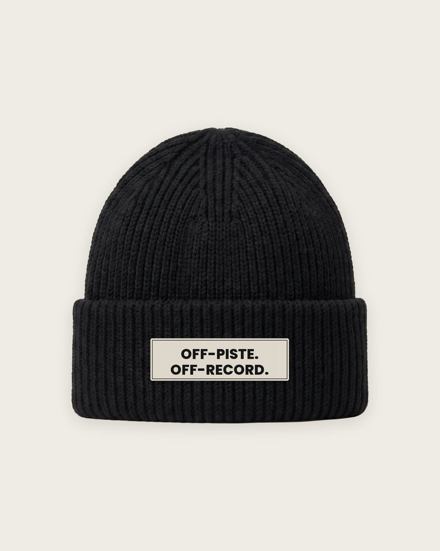 Gorro Canelado “Off-Piste, Off-Record”