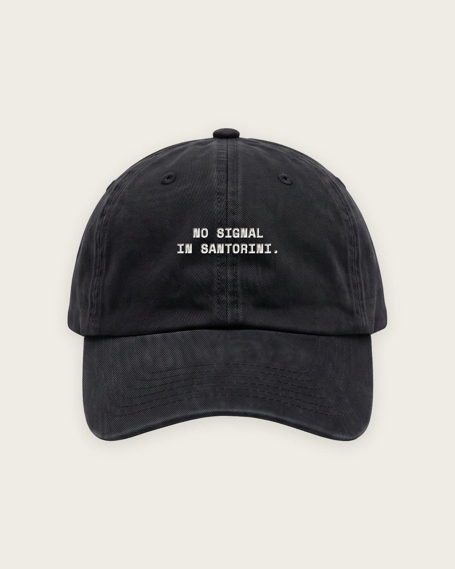 Boné Dad Hat “No Signal in Santorini”