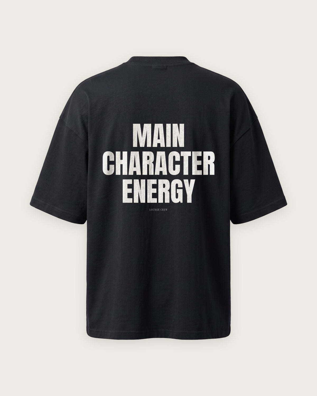 Camiseta Oversized “Main Character Energy” — Preto