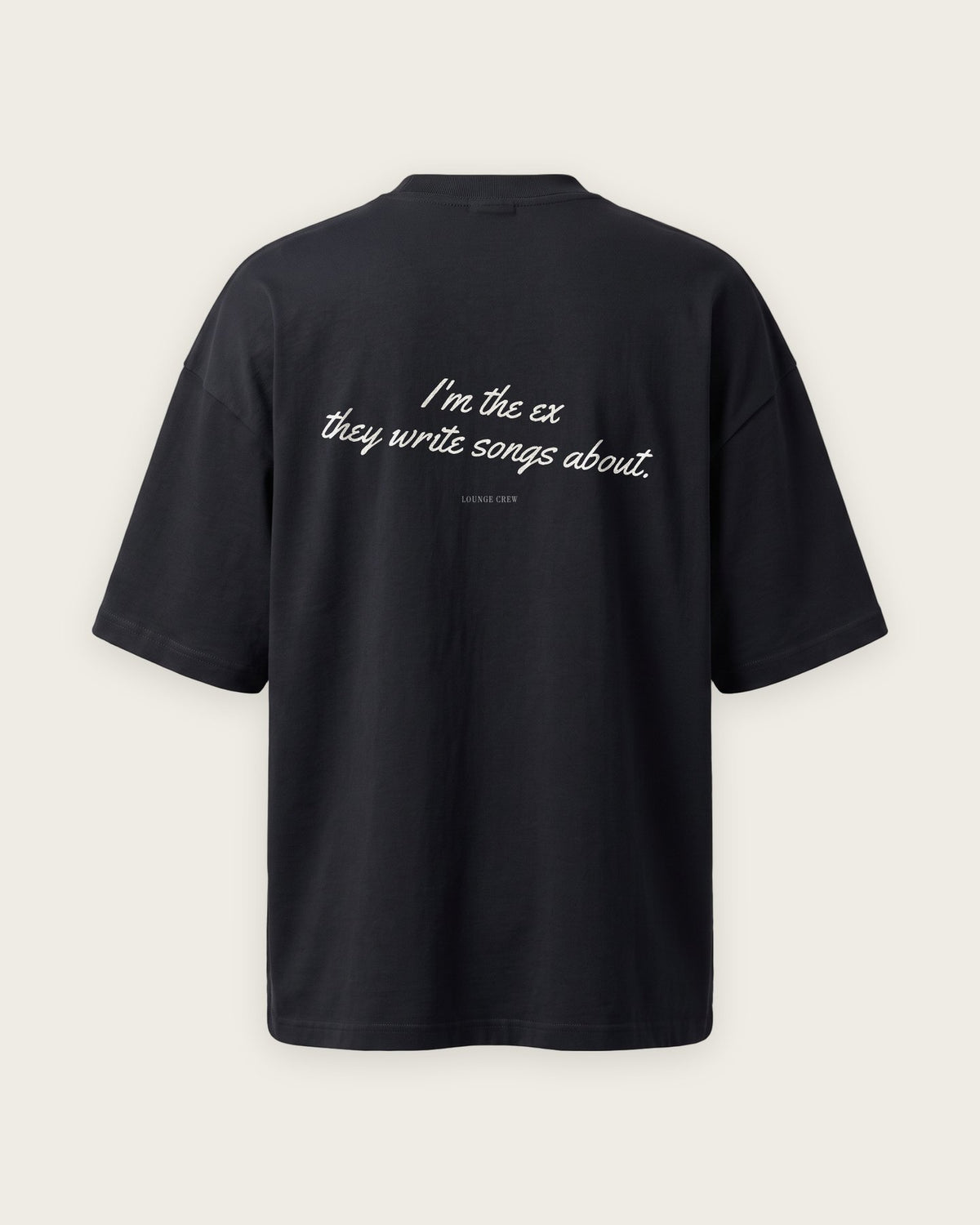 Camiseta Oversized “I'm the Ex They Write Songs About” — Preto