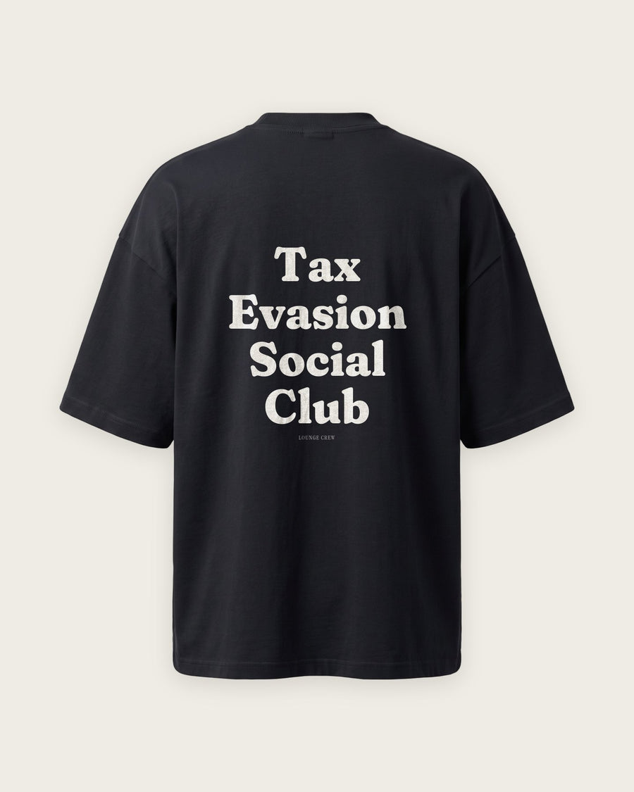 Camiseta Oversized “Tax Evasion Social Club”