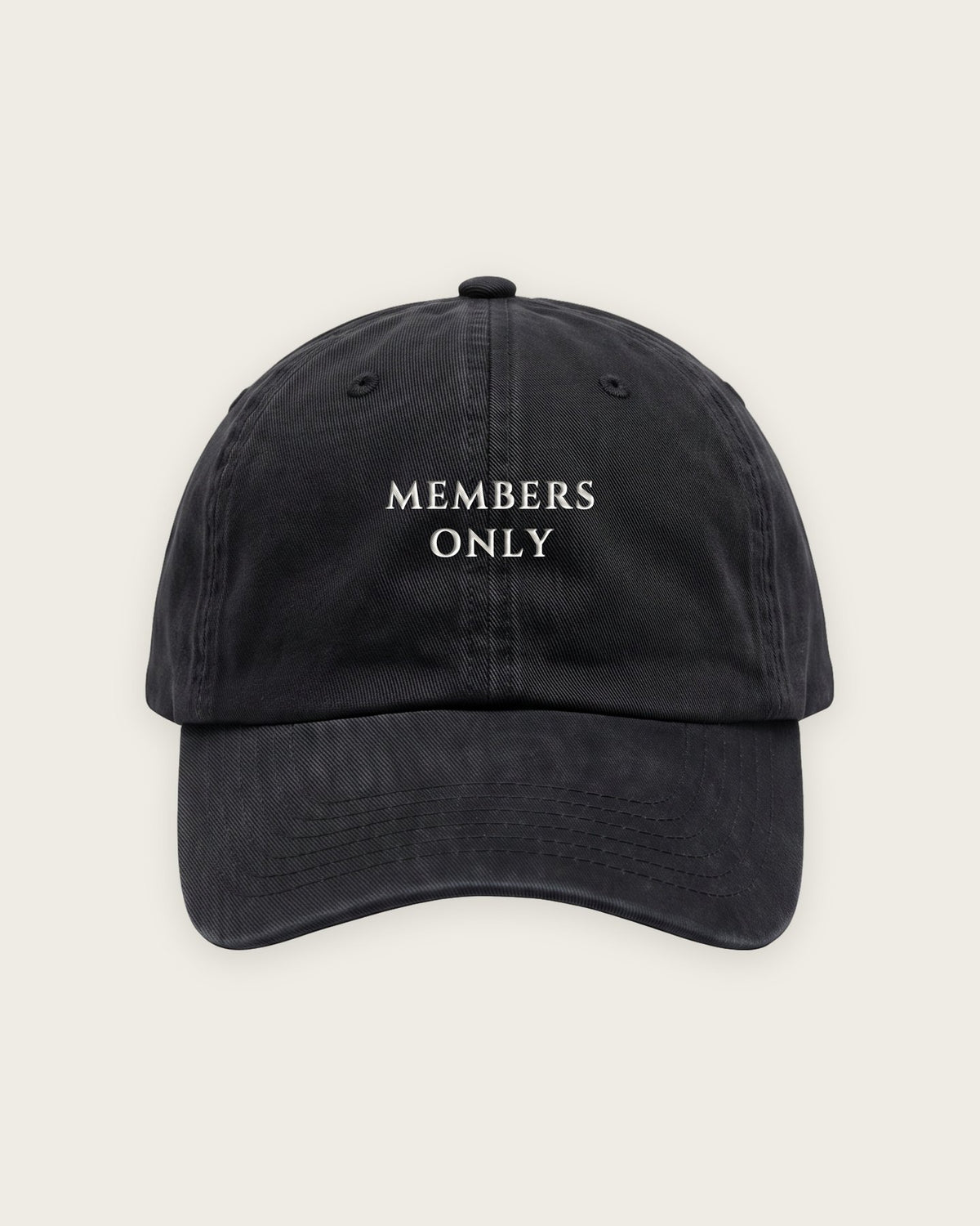 Boné Dad Hat “Members Only” — Preto