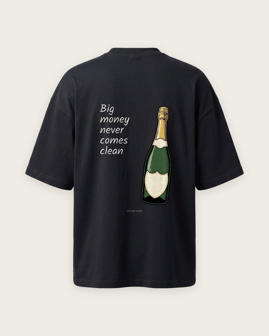 Camiseta Oversized “Big Money Never Comes Clean”